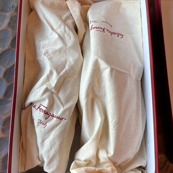 Salvatore Ferragamo, black Tramazze double monkstrap size 9D - Picture 7 of 7